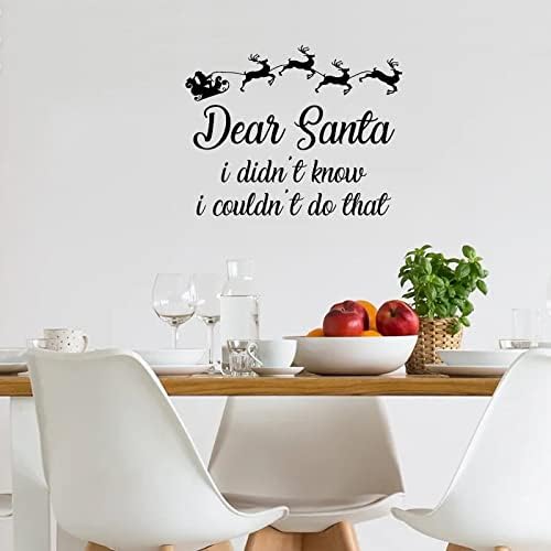 Dragi Djed Mraz, nisam znao da to ne mogu učiniti Zidne naljepnice Poslovice Zidne naljepnice vinilna naljepnica božićna naljepnica