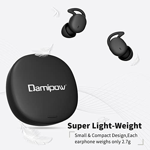 Damipow True bežični uho za spavanje, tehnologija blokiranja buke Bluetooth slušalice u uhu, najmanje i najlakše, ultra udobne dizajnirane