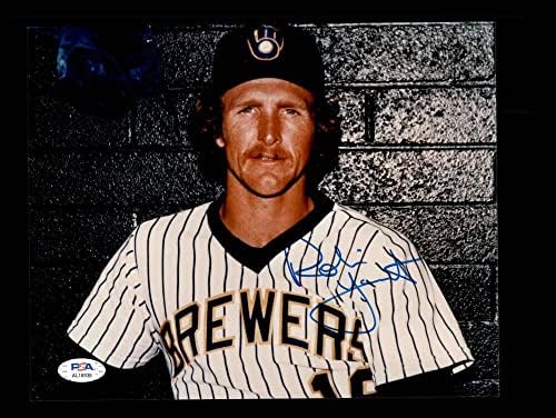 Robin Yount PSA DNA potpisana 8x10 Photo Autograph Brewers - Autographed MLB fotografije