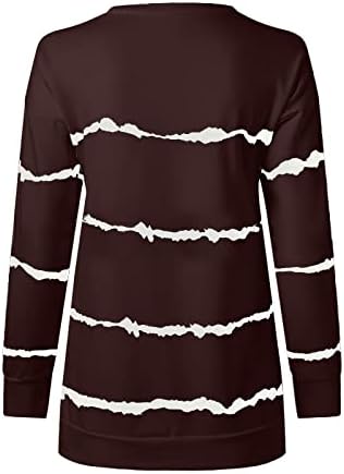 Ženski otisak preveliki duksevi dugih rukava okrugli vrat ležerna košulja pulover lagana 2023 košulje tunike