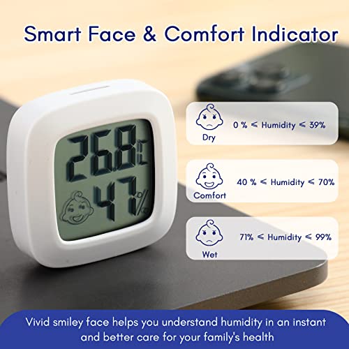 Unutarnji termometar Mini Senzor vlažnosti Digitalna mjera vlažnosti Temperatura vlaga Monicija Visoka precizna mjera vlažnosti s LCD