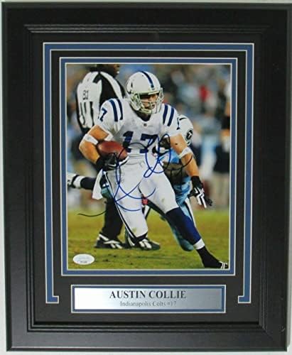 Austin Collie Indianapolis Colts Potpisan/Autografirani 8x10 fotografija uokvirena JSA 161509 - Autografirane NFL fotografije