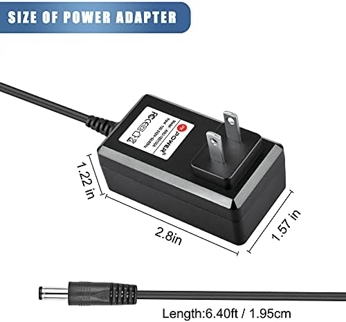 PK Power 12V AC Adapter za tvrdi disk HDD 2TB 4TB 1TB 3TB Moja knjiga Esencijalna vanjska i više s kabelom za napajanje od 6,6ft