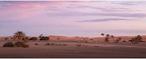 Svijetla pozadina za terarij sa suncem i pustinjom, drveće, oaza, pustinja Gobi, stanište gmazova, vinil od 30.12 inča