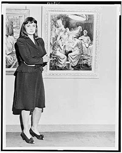 PovijesneFindings Foto: Ženski ratni umjetnik, Marion Greenwood, Associated American Artists Galleries, New York