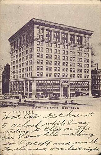 The Slater Building Worcester, Massachusetts MA Original Antique Razglednica 1909