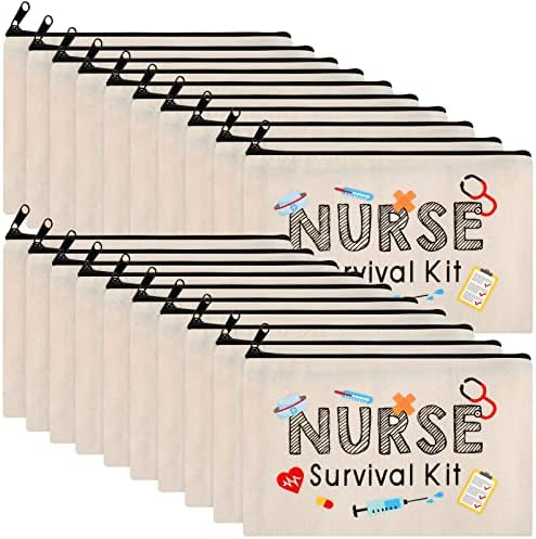 20 kom kozmetička torba za medicinske sestre komplet za preživljavanje Medicinske Sestre kozmetičke torbe platnene višenamjenske torbe