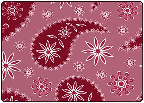 Xollar 60 x 39 u velikim dječjim prostirkama prostirke paisley crvena snježna pahuljica mekana vrtića baby playmat prostirka za dječju