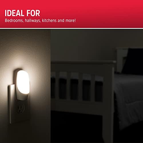 LED noćno svjetlo, ručno uključivanje / isključivanje, plug-in, certificirano, energetski učinkovito, savršeno za spavaću sobu, kupaonicu,