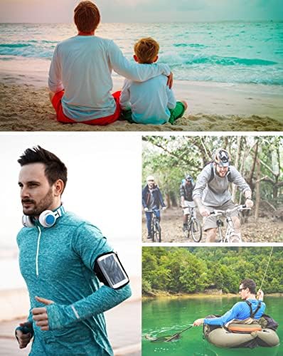 Fit Space muške sportske košulje Zip vrat Lagani pulover dugih rukava za trčanje/trening/fitness