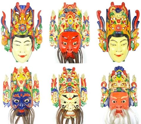 Originalna kineska maska ​​Nuo Opera br. 125-130 Drama set