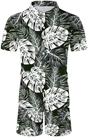 Muško ljeto 2 komada odjeća za muške ljetne modne slobodno vrijeme Havajske praznične odmor Digitalne odijela za povratak kući