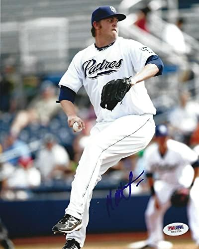 Matt Lollis potpisao 8x10 Photo PSA/DNK Padres bejzbol rookie slika Autogram - Autografirani MLB fotografije