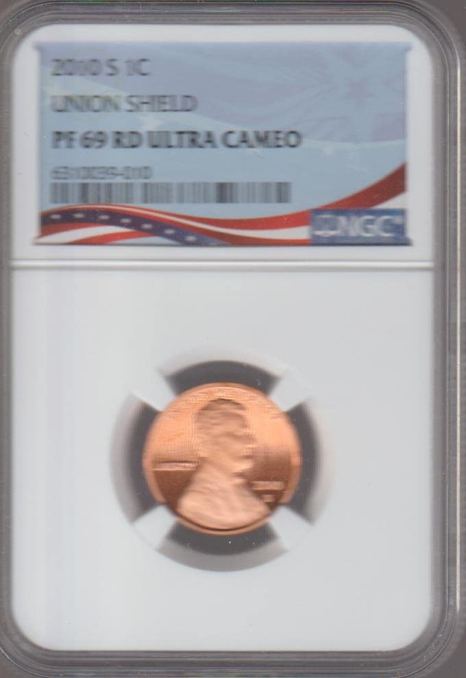2010 S Lincoln Shield Penny NGC PR 69 RD Ultra Cameo
