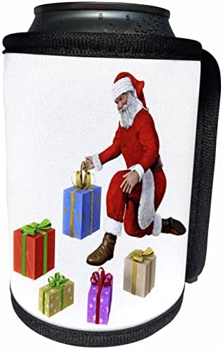 3Drose Djed Mraz s poklonima - Can hladni omotač boca