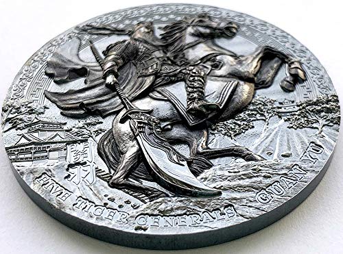 2020. de pet tigra generali Powercoin Guan Yu 3 oz srebrni novčić 5 $ niue 2020 3 oz dokaz