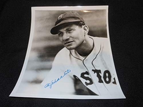 1935-36 Red Sox al Schacht D.84 Potpisano 8x10 autogram Vintage Photo JB5