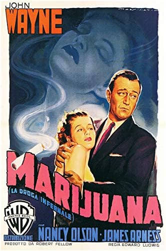 Američke usluge poklona - Marihuana Vintage John Wayne filmski plakat - 11x17