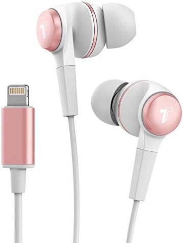 Thore iPhone slušalice v120 u uhu ožičene munje slušalice s mikrofom/volumenom daljinskim upravljačem za iPhone 12/13/14 Pro Max -