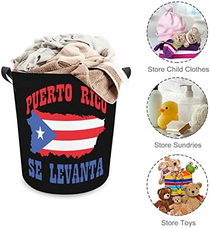 Portoriko 95 košara za rublje sklopiva visoka košara za odjeću s ručkama torba za pohranu
