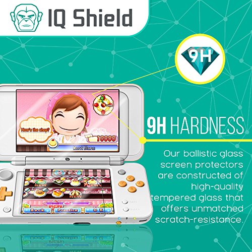 IQ Shield Stakleni zaslon Zaštitnik kompatibilan s Nintendo 2ds XL čisto kalje od balističkog stakla HD i prozirni štit otporan na