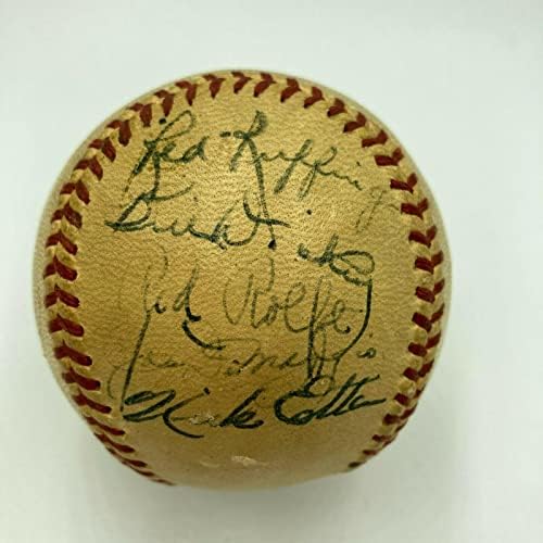 1946. New York Yankees tim potpisao je bejzbol američke lige Joe DiMaggio PSA - Autografirani bejzbol