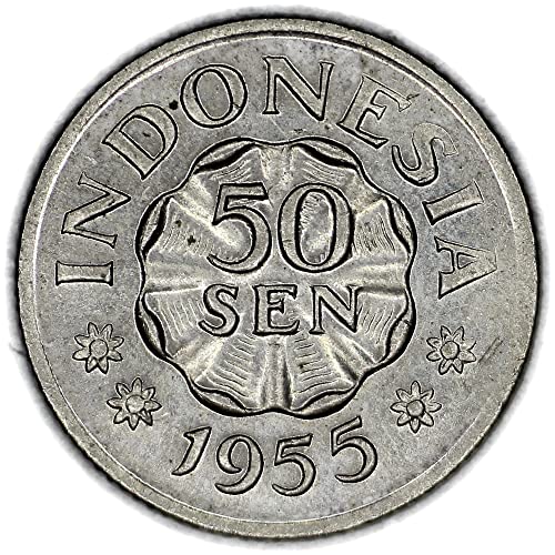 1955. Kings Norton Mint Pangeran Diponegoro okrenut lijevom 50 SEN prodavača vrlo dobro
