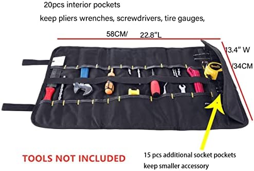 1/2 pakiranja bez alata za ključeve odvijači kliješta valjci Organizatori Organizatori platno kotrljaju torbicu za muškarce male utičnice