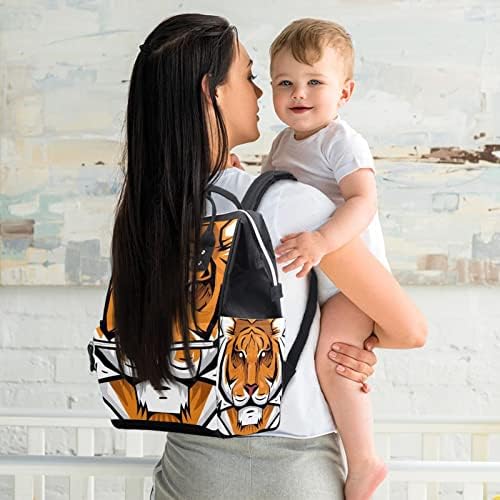 Kralj tiger za životinjsku boju pelena ruksak bebe pelene pelene vrećice za presvlačenje multi funkcije velikog kapaciteta