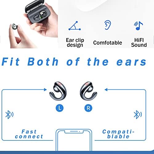 Bežične uši s ušnim kukama Mini kosti za provodčane slušalice Vodootporne Bluetooth otvoreno uho ušne ušice biciklističke slušalice
