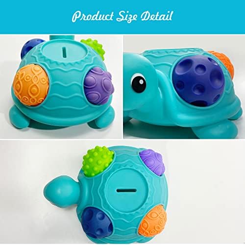 ROHSCE senzorne kuglice za dječje senzorne dječje igračke 6 do 12 mjeseci za malu djecu 1-3, igračka senzorne kornjače sa senzornim