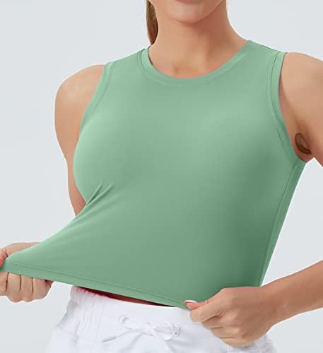 Origiwish ženska vježba za vježbanje tenk vrhovi bez rukava atletski joga trčanje košulje u teretani nema jastuka