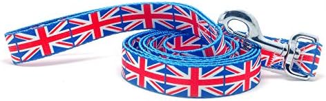 Ovratnik za pse i povodac s zastavom Ujedinjenog Kraljevstva | Izvrsno za britanske praznike, posebne događaje, festivale, dane neovisnosti
