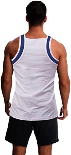 Muška majica bez rukava četvrtastog kroja u sportskom stilu, u američkom stilu