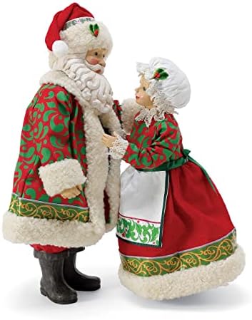 Odjel 56 Jim Shore po mogućim snovima Djed Mraz i gospođa Claus Gotovo spreman Limited Edition Figurice Set, 12 inčni, višebojan