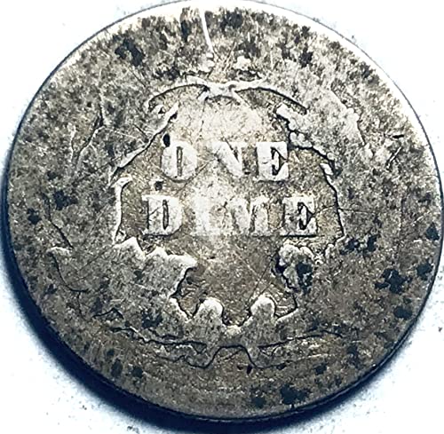 1874. P Sjedila Liberty Head Silver Dime Prodavatelj o dobrom
