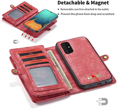 571 4-inčni novčanik kožna torbica odvojiva preklopna torbica s magnetskim patentnim zatvaračem s 11 pretinaca za kartice držač ručka