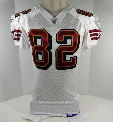 2007. San Francisco 49ers Darrell Jackson 82 Igra izdana White Jersey DP08225 - Nepotpisana NFL igra korištena dresova