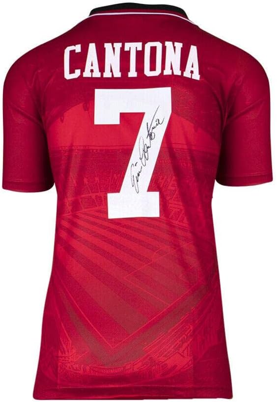 Eric Cantona potpisala je Manchester United majica - 1996, dom, broj 7 Autogram - Autografirani nogometni dresovi