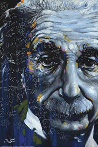 Albert Einstein, njegov rođak Stephen Fishwick Art Cool Wall Dekor Art Print plakat 24x36