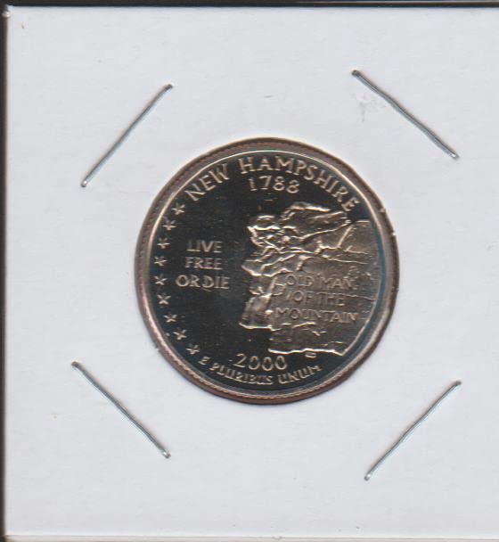 2000 S Washington State Quarter New Hampshire Quarter Superbs Gem Proof US MINT