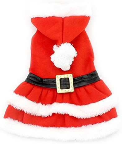Zunea kapuljača štene Santa odijelo odijelo, mali pas božićni kostim ljubimac božićni džemper hoodie hoodie psegy zimska jakna za jaknu