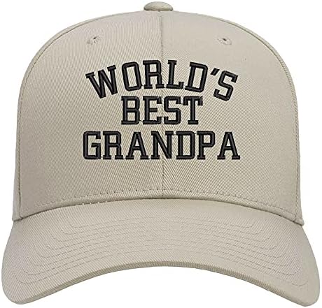 Najbolja svjetska bejzbolska kapa za Djeda vezena niskoprofilna mekana pamučna bejzbolska kapa s vezom