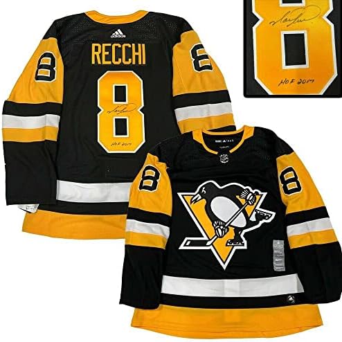 Mark Recchi Pittsburgh Penguins Black Adidas Pro Jersey - Autografirani NHL dresovi
