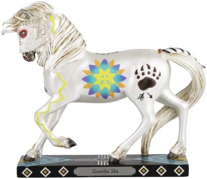 ENESCO Trag obojenih ponija Tatanka SKA White Buffalo Figurica, 7 inča, višeslojna