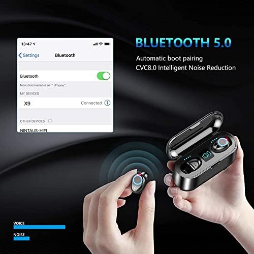 X-pods istinski bežični ušne ušice Bluetooth slušalice nadograđeni kontrolu dodira s bežičnim futrolom za punjenje ipx8 vodootporne