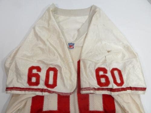 Krajem 1980 -ih početkom 1990 -ih San Francisco 49ers 60 Igra korištena bijelog Jersey 52 696 - Nepotpisana NFL igra korištena dresova