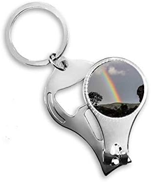 Rainbow Forestry Science Nature Scenery Priceers Nipper Ring Otvarač za otvarač za bočicu za bočicu ključeva