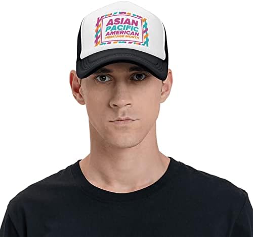Azijski američki i pacifički otočki otočki mjesečni šeširi za muškarce MESH BASEBALL CAP Classic Dad Hat