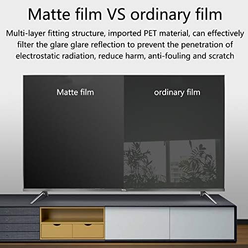 Matte Anti-Blare TV ekran zaštitnik/antiplavi svjetlosni film čine lagano meko ublažavanje očiju za LCD, LED, 65 inčni 1429 x 804